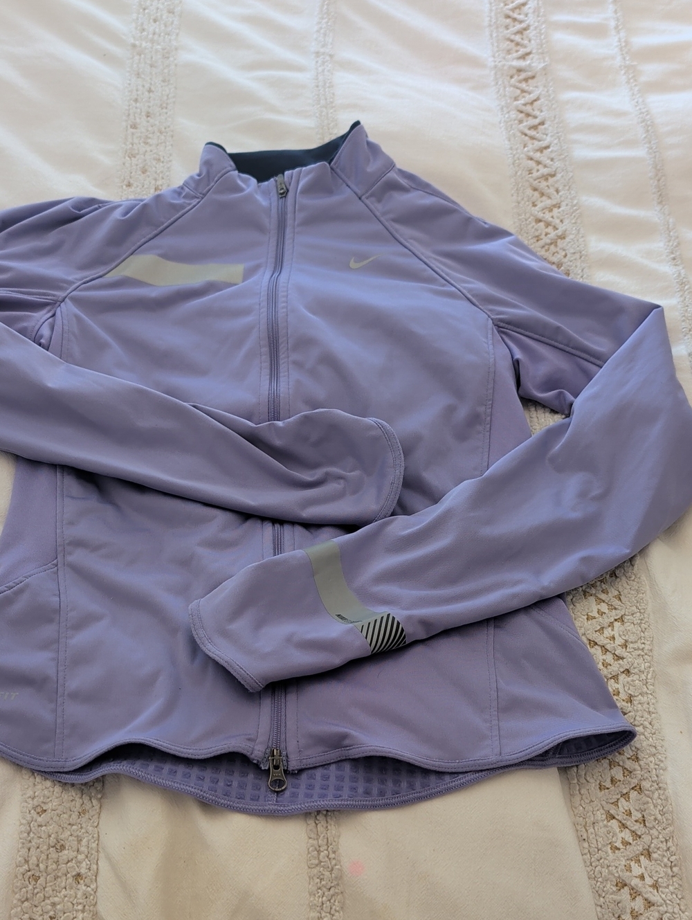 Nike Women's Lavender Zip-Front Training Jacket